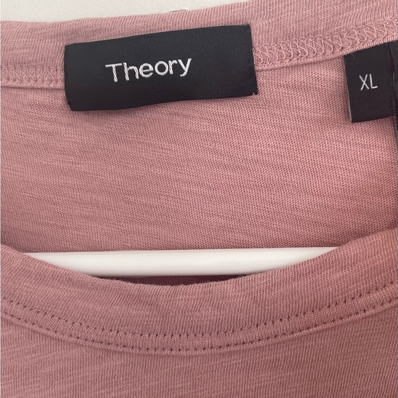 Theory Men’s Dusty Pink T-shirt 100% Cotton Size XL - Picture 7 of 7